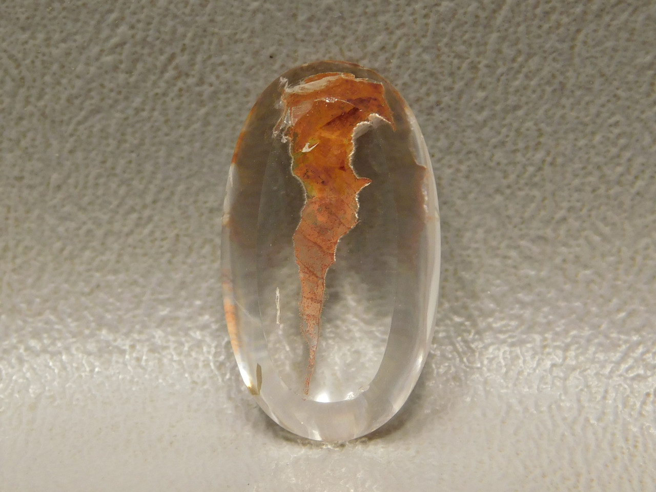 Included Quartz Cabochon Clear Crystal Gemstone #Q20