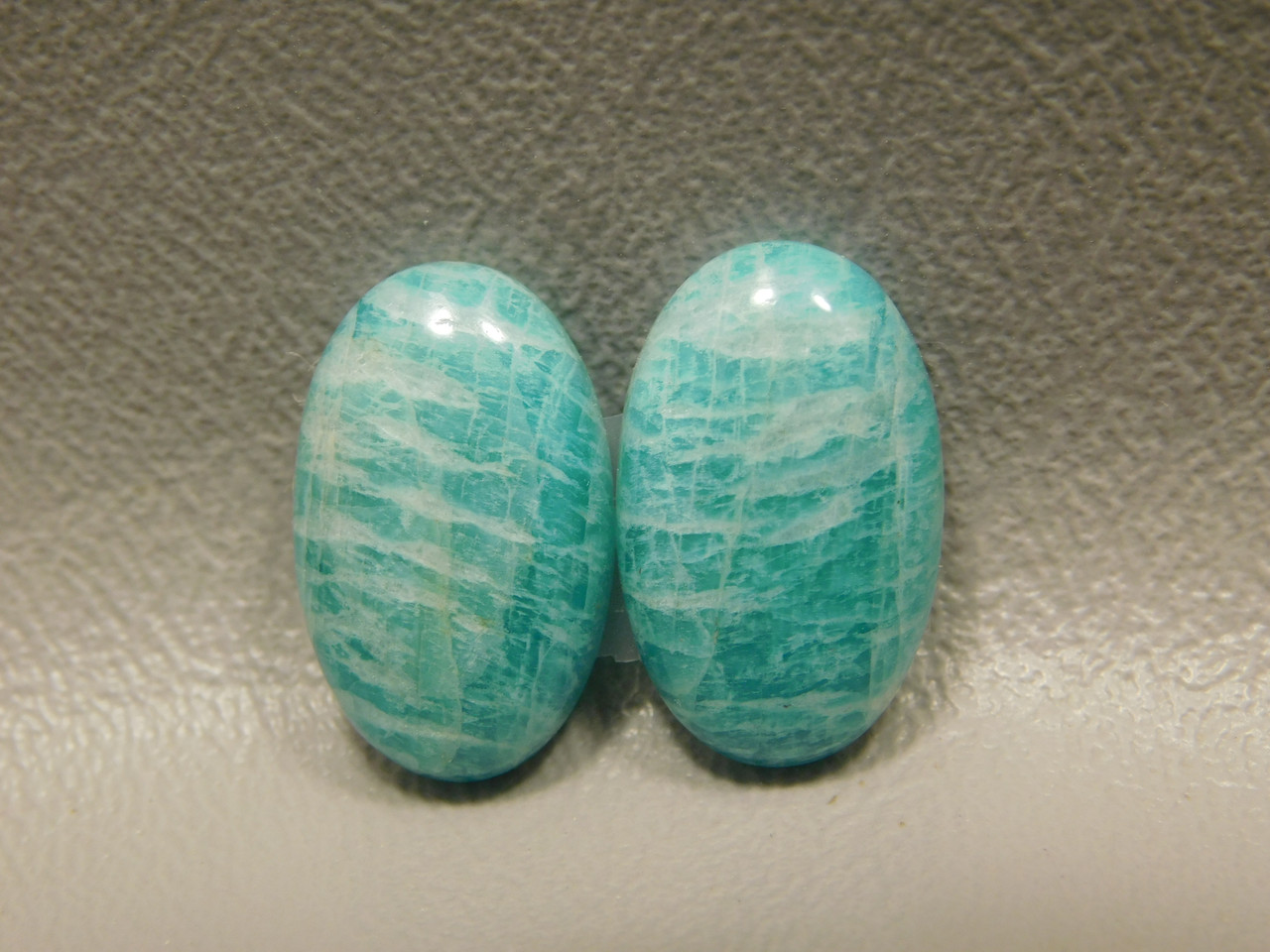 Amazonite Matched Pair Cabochons Matched Pair for Jewelers #2