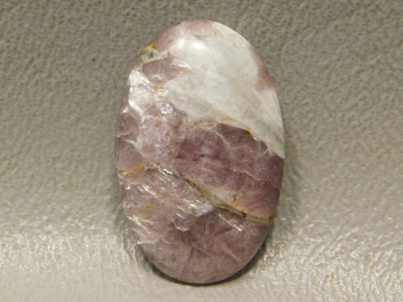Pale Chatoyant Purple Lepidolite Small Ring Stone Cabochon #10