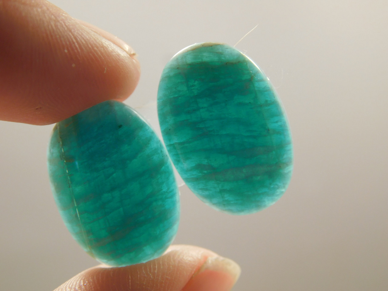 Amazonite Matched Pairs Cabochons Jewelry Making #23