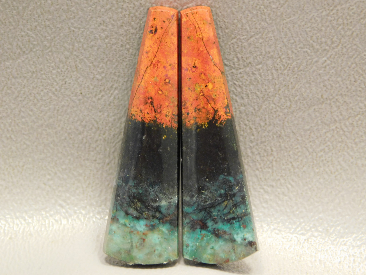 Chrysocolla Cuprite Cabochon Stones Matched Pairs #23