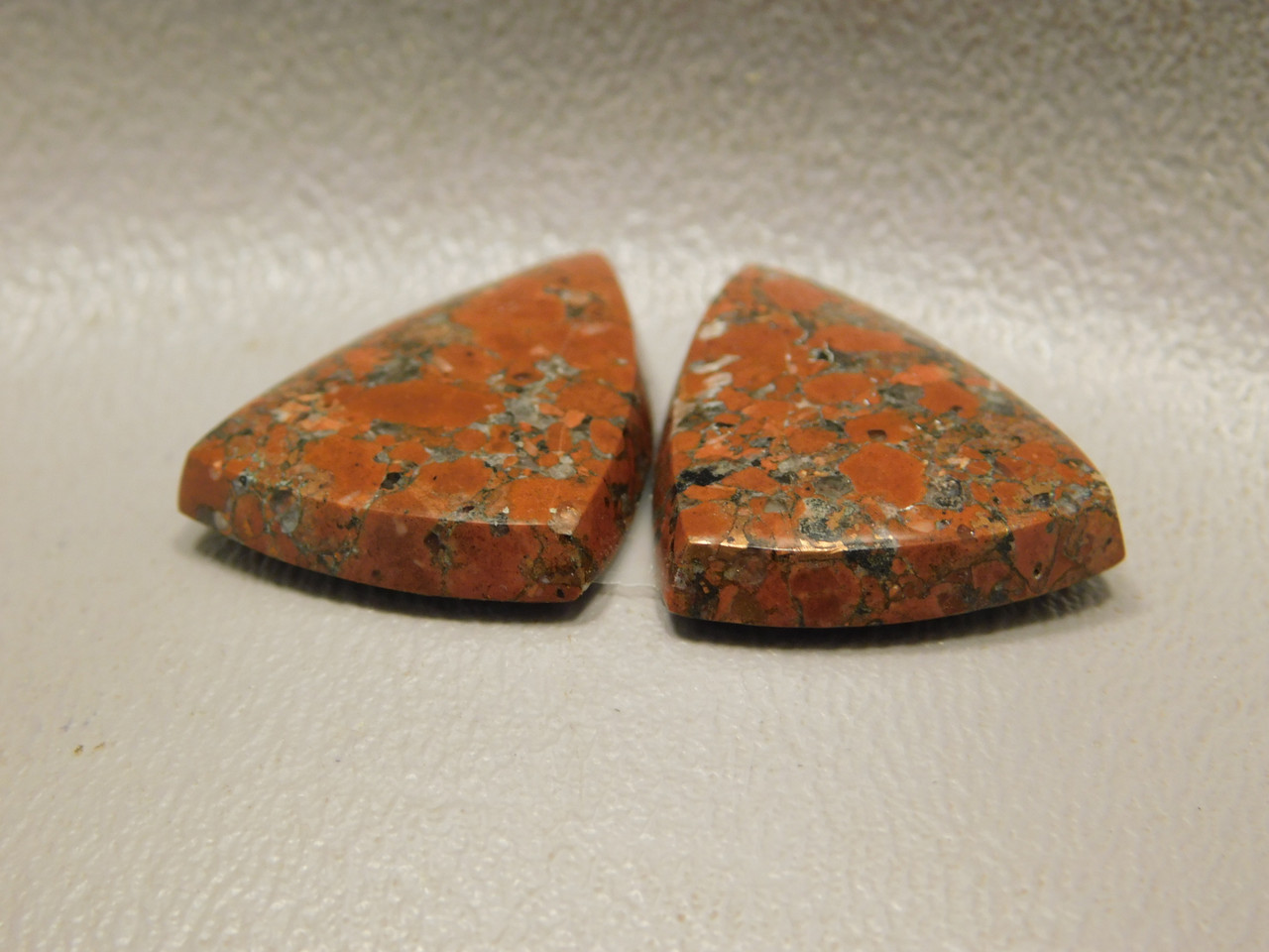 Kingston Ore Native Copper Rose Matched Pairs Cabochons #2