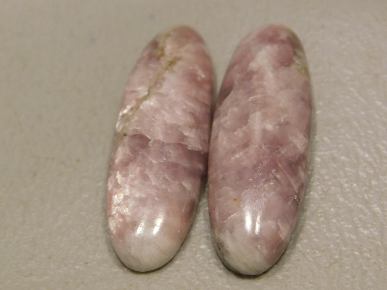 Lepidolite Matched Pairs Cabochons #16 