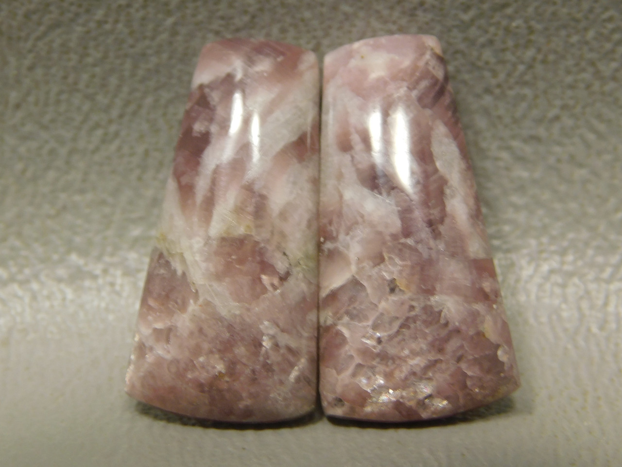 California Lepidolite Cabochons Matched Pairs Loose Stones #19