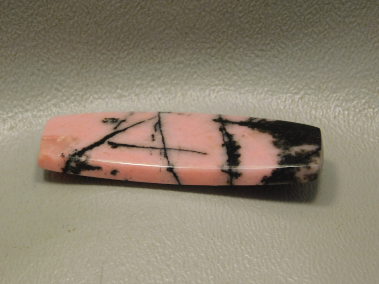 Stone Cabochon Rhodonite Pink Black Australia Rock #3