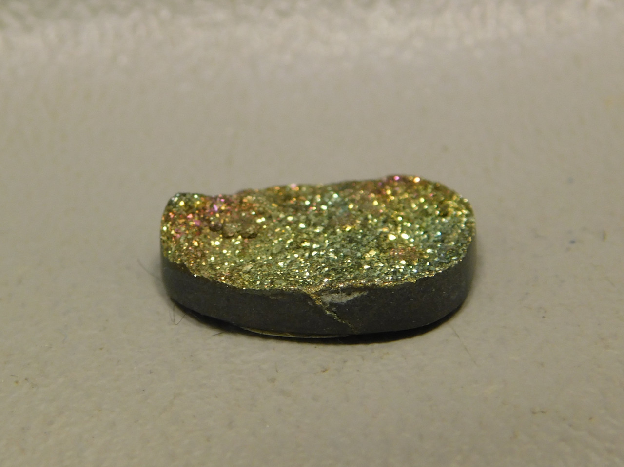 Iridescent Pyrite Small Stone Cabochon Jewelry Making  Supplies #10