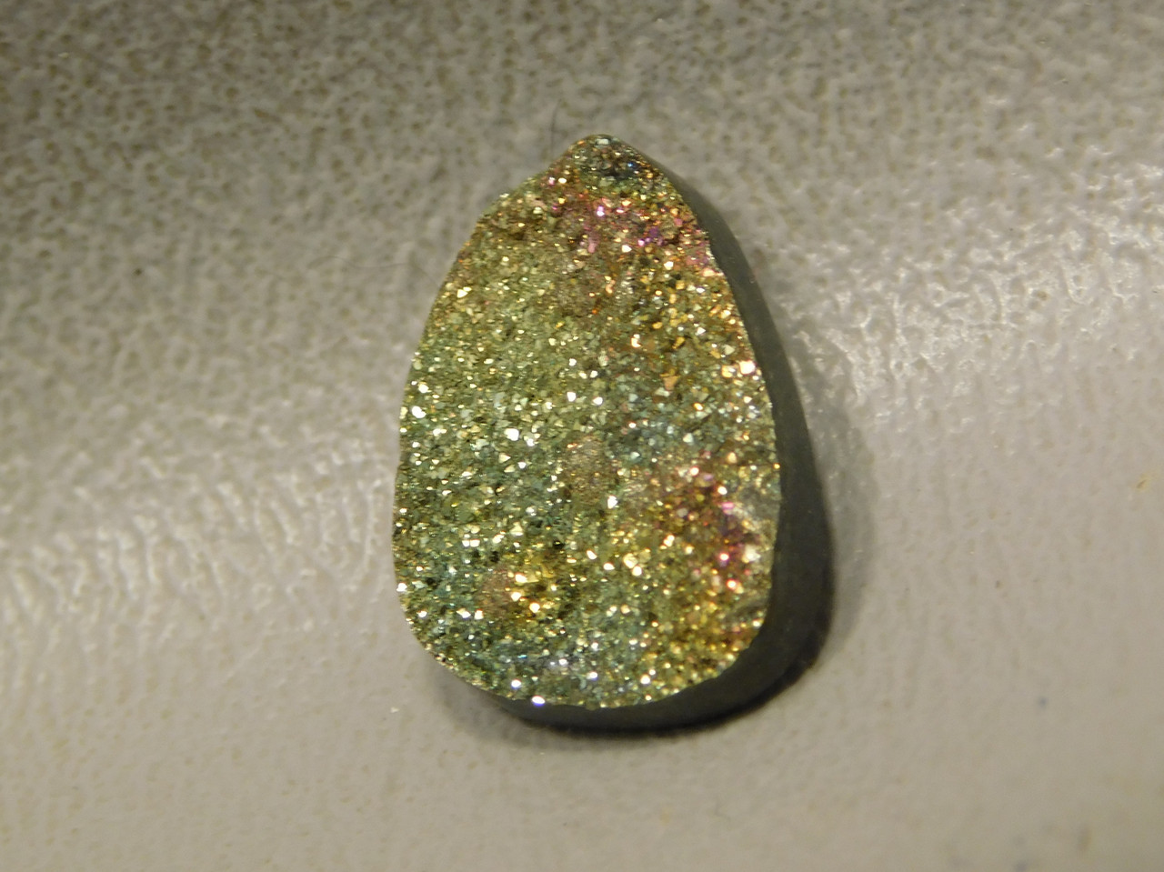Iridescent Pyrite Small Stone Cabochon Jewelry Making  Supplies #10