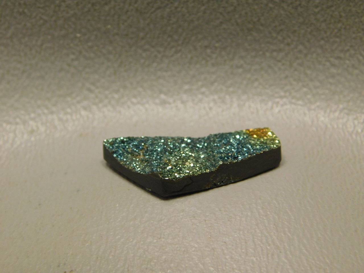 Sparkling Iridescent Rainbow Pyrite Stone Cabochon Jewelry Supplies #15