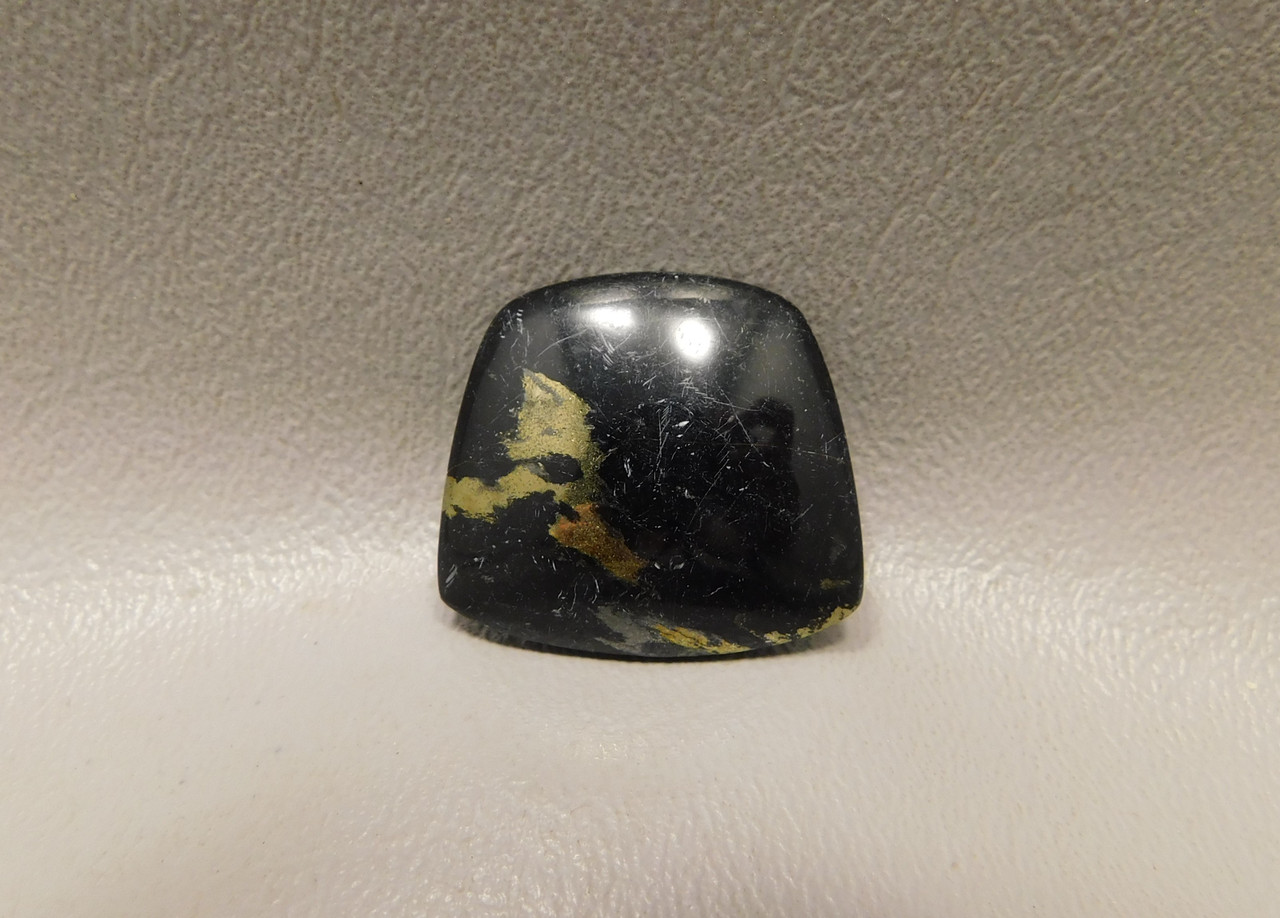 Freeform Black Apache Gold Designer Stone Cabochon Arizona #23