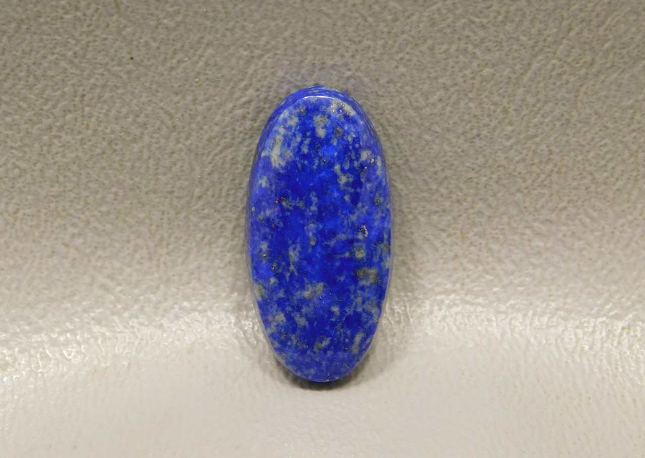 Lapis Semi Precious Small Oval Stone Blue Gold Pyrite Cabochon #22