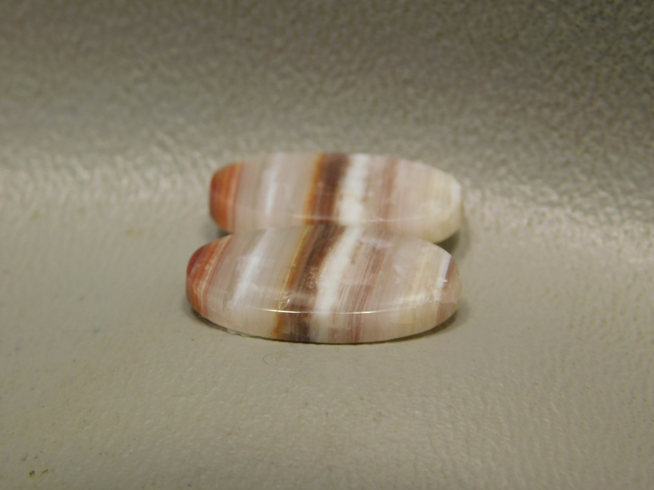 Bubble Bacon Opal Matched Pair Small Cabochon Stones #19