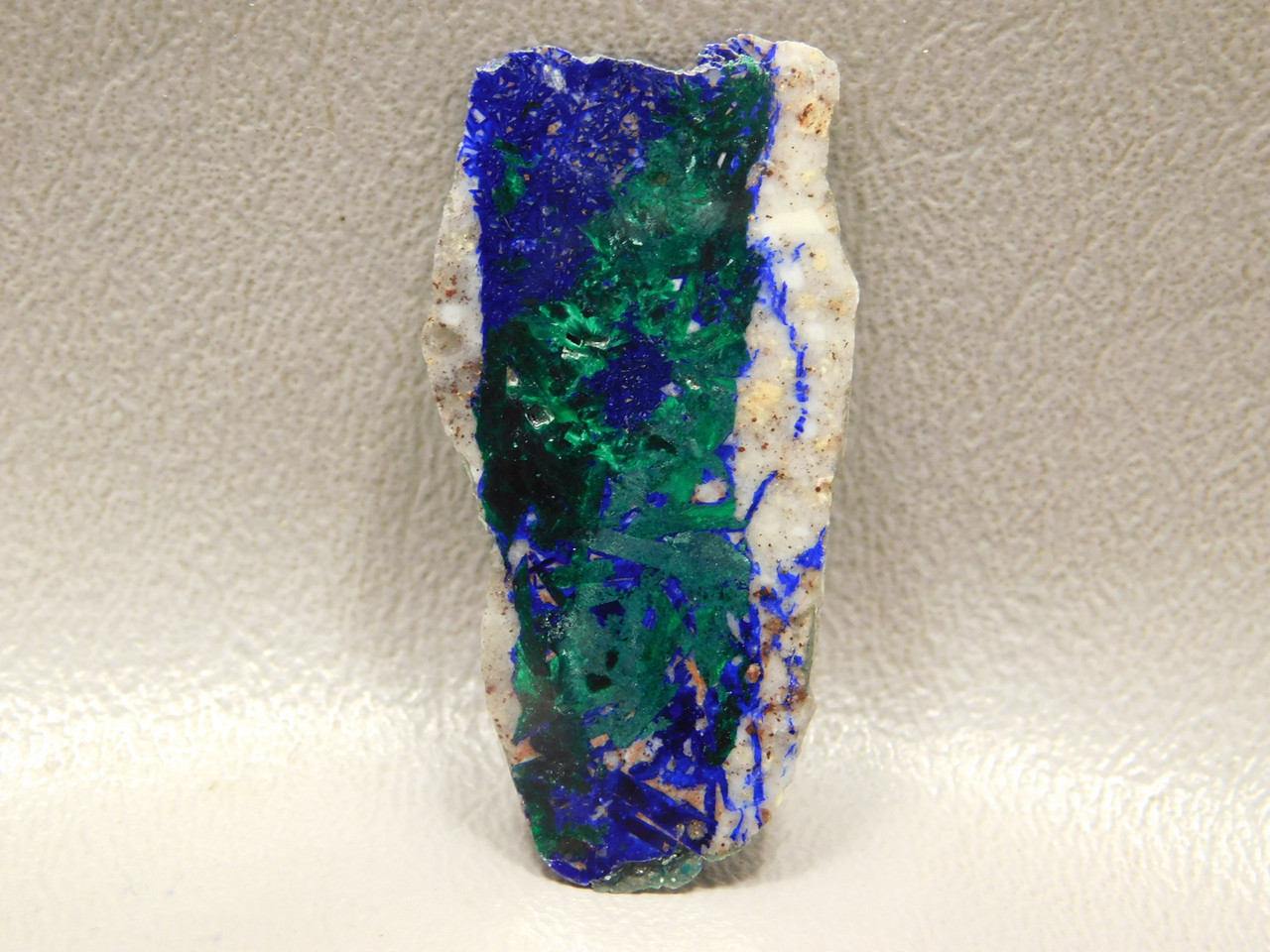 Azurite Malachite Freeform Small Natural Polished Stone Slab #S11