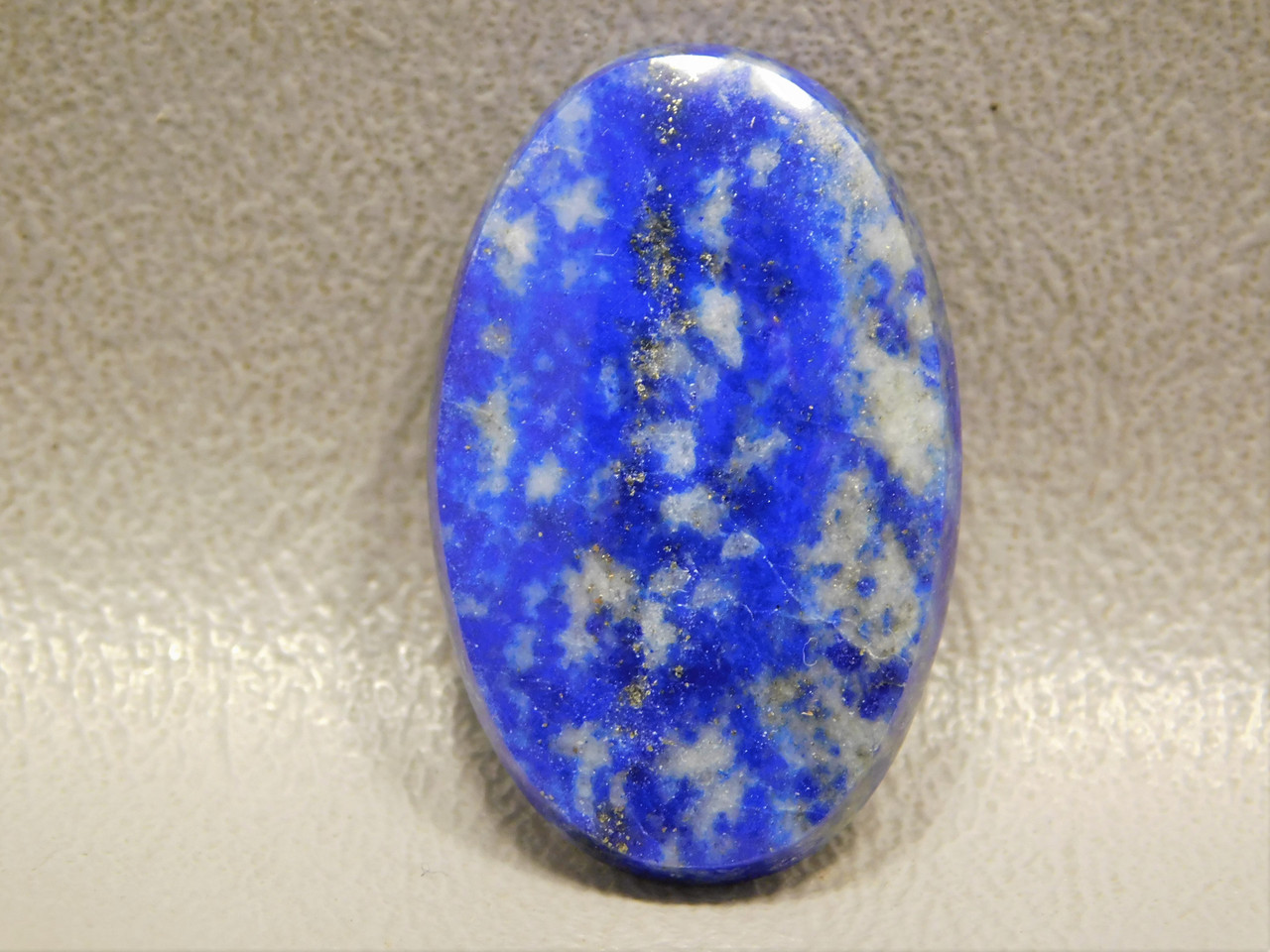 Lapis Lazuli Oval Stone Blue Gold Pyrite Cabochon #20