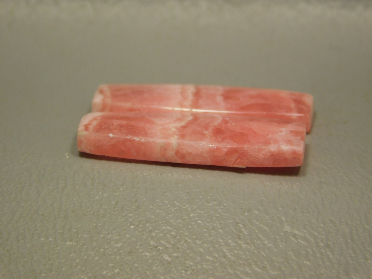 Pink Cabochons Natural Barrels Stones Rhodochrosite Matched Pair #7