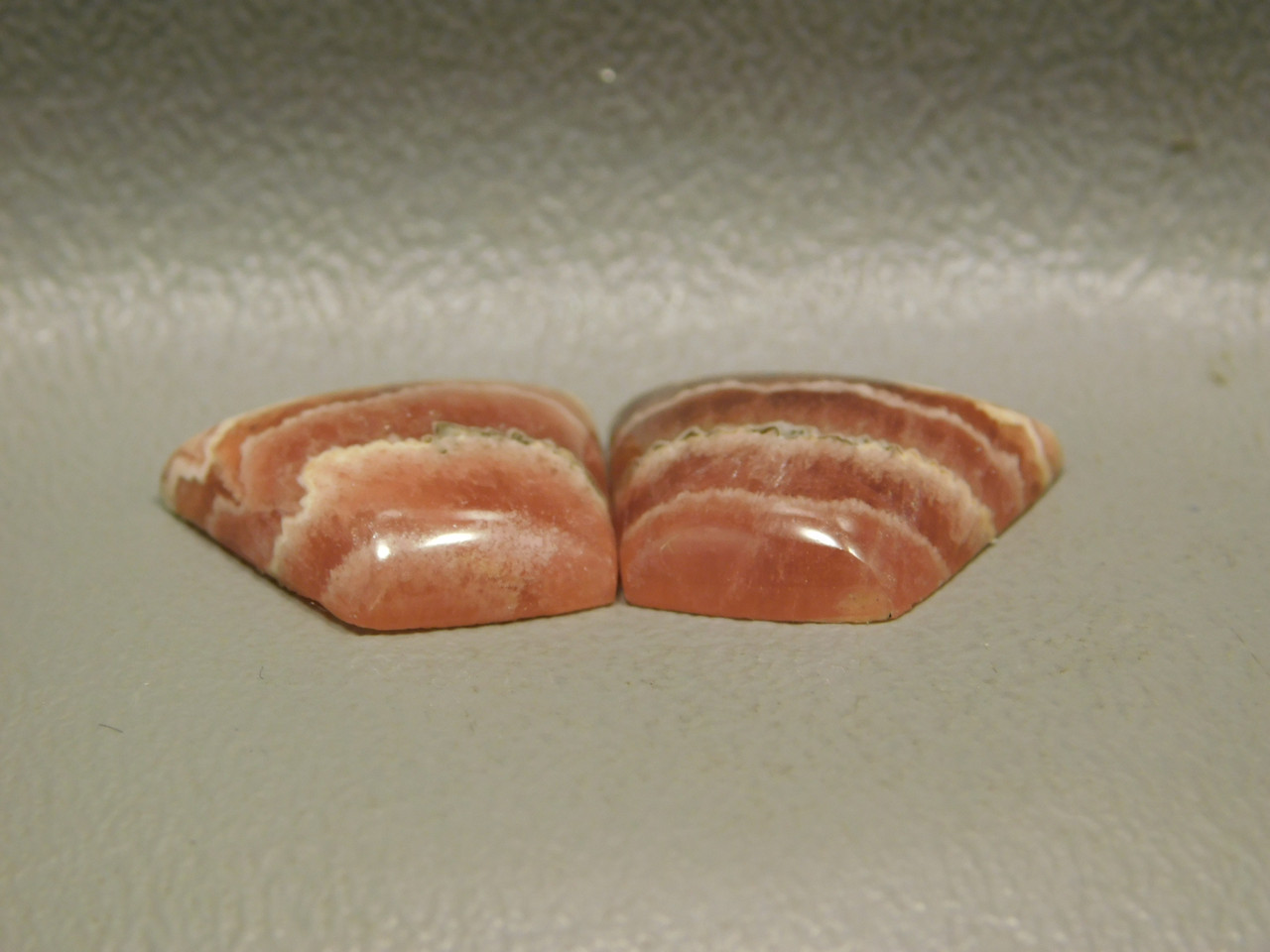 Cabochons Jewelry Stones Pink Rhodochrosite Matched Pairs  #10