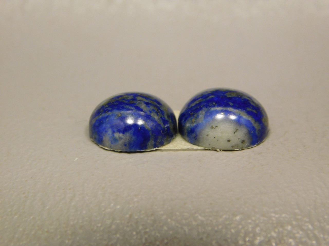 Cabochons Blue Stone Lapis Small 9 mm Round Matched Pairs #16