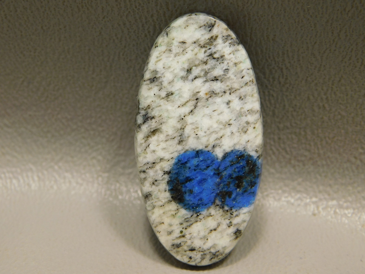 K2 Azurite Granite Jasper Cabochon Blue Dot Semiprecious Stone #17