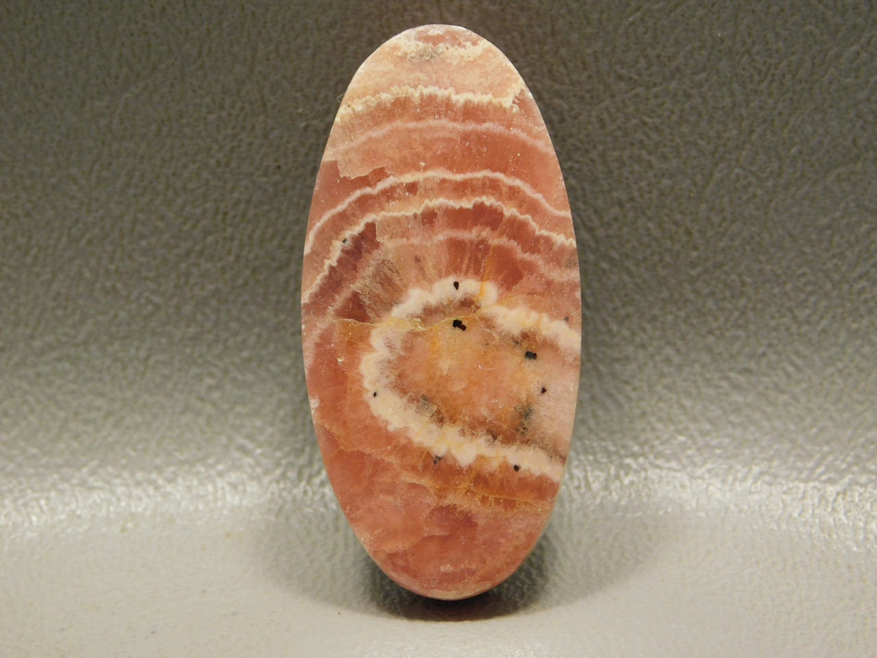 Rhodochrosite Pink Side Drilled Stone Oval Bead Pendant #4