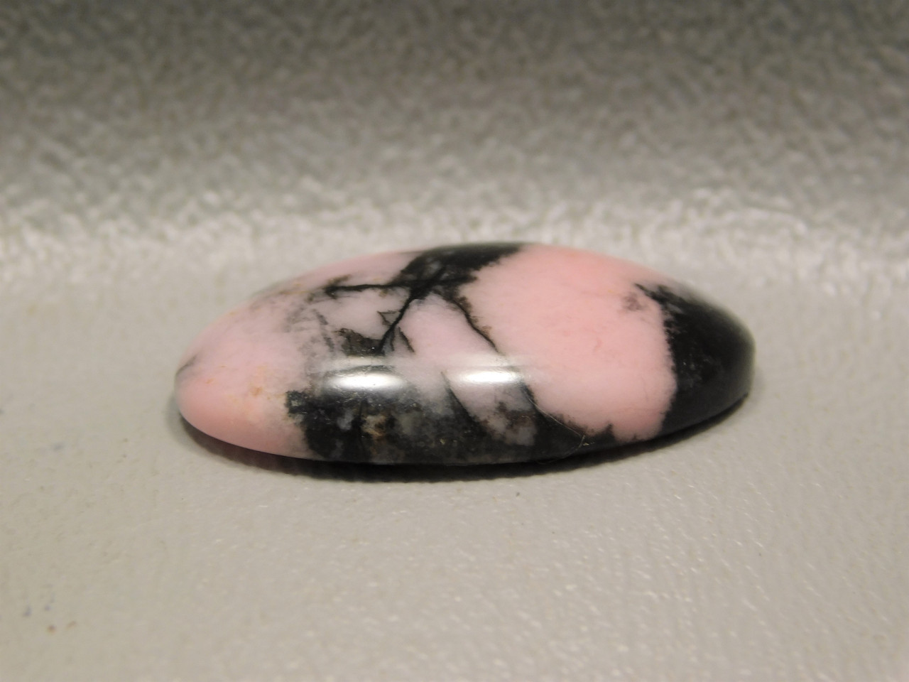 Stone Cabochon Rhodonite Pink and Black Australia #15