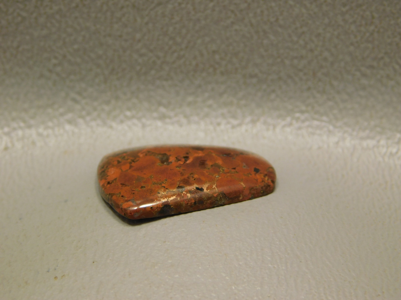 Small Cabochon Native Copper Rose Red Kingston Conglomerate #14