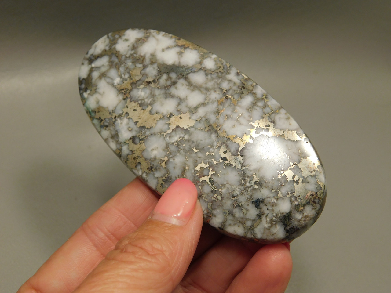 Mohawkite 3.5 inch Large Collector Designer Cabochon Stone #XL2