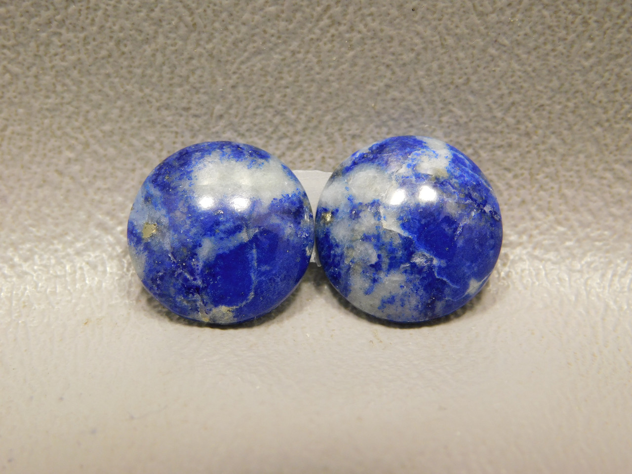 Cabochons Blue Stone Lapis Small 13 mm Round Matched Pairs #20