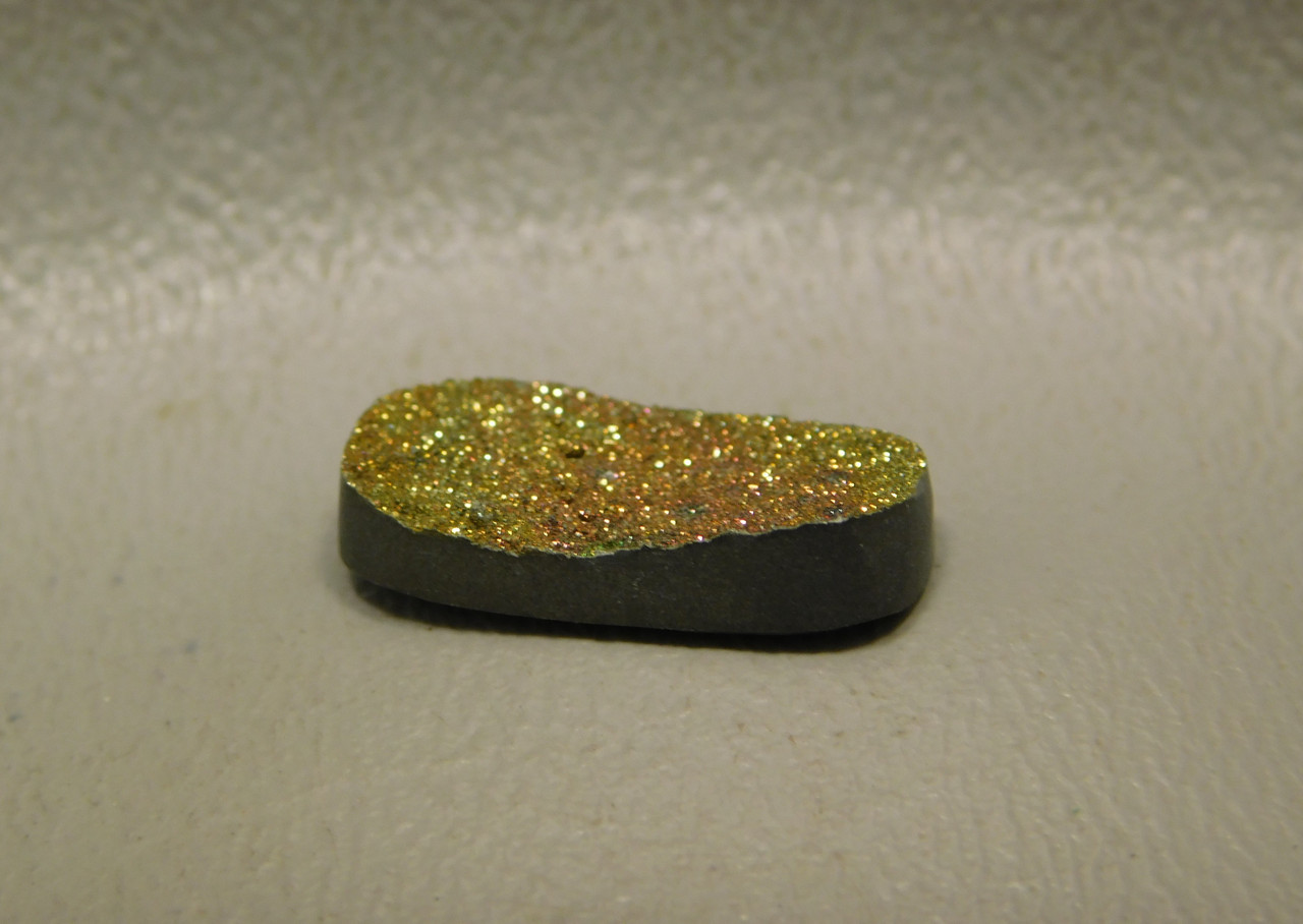 Natural Rainbow Pyrite Druse Stone Cabochon #14