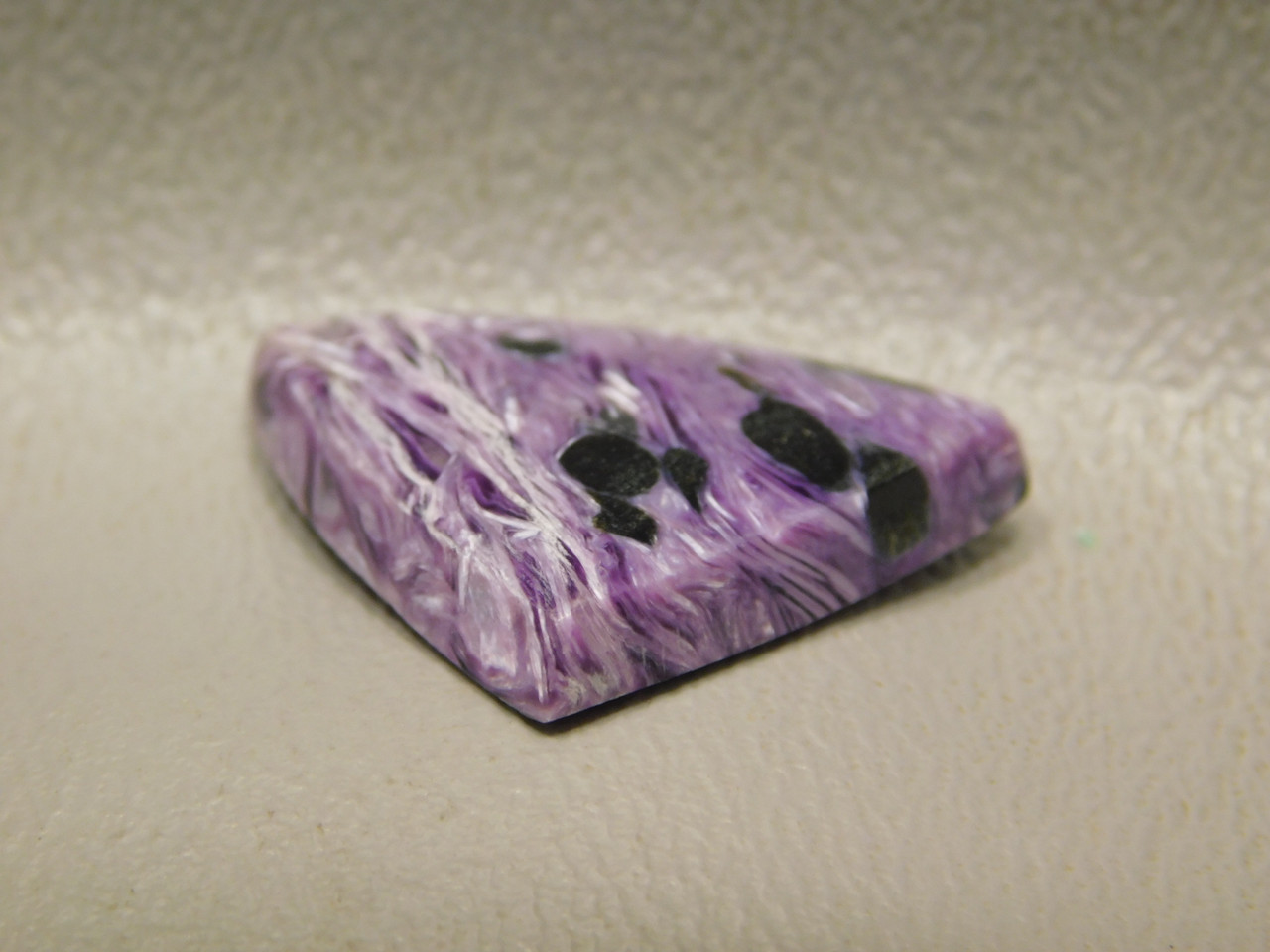 Purple Cabochon Charoite Loose Stone Triangle Jewelry Design #15