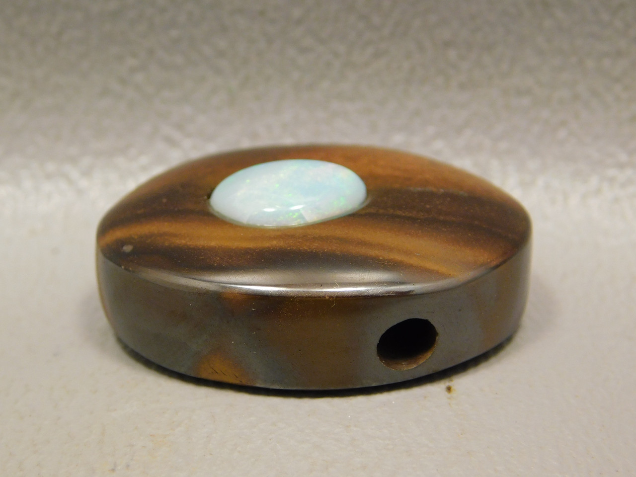 Korite Boulder Opal Gemstone Bead Pendant Drilled Stone #B1