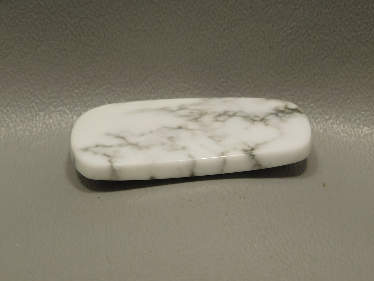 Designer Cabochon Stone White Howlite Tick Canyon California #17