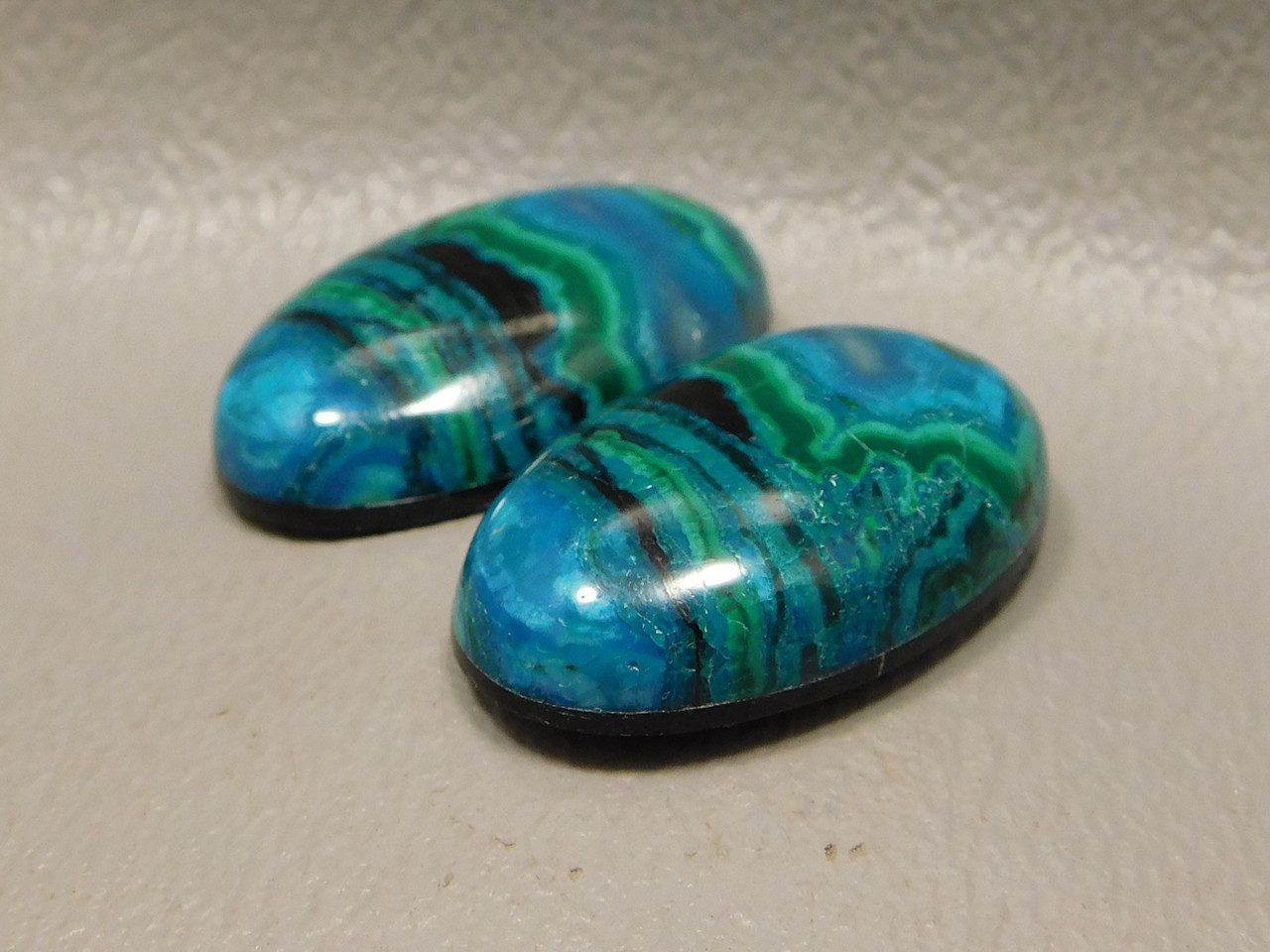 Chrysocolla Malachite Stones Blue Green Ovals Round Cabochons #4