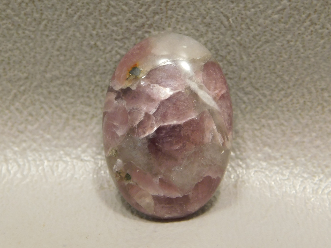 Chatoyant Purple Lepidolite Small Ring Stone Cabochon #9