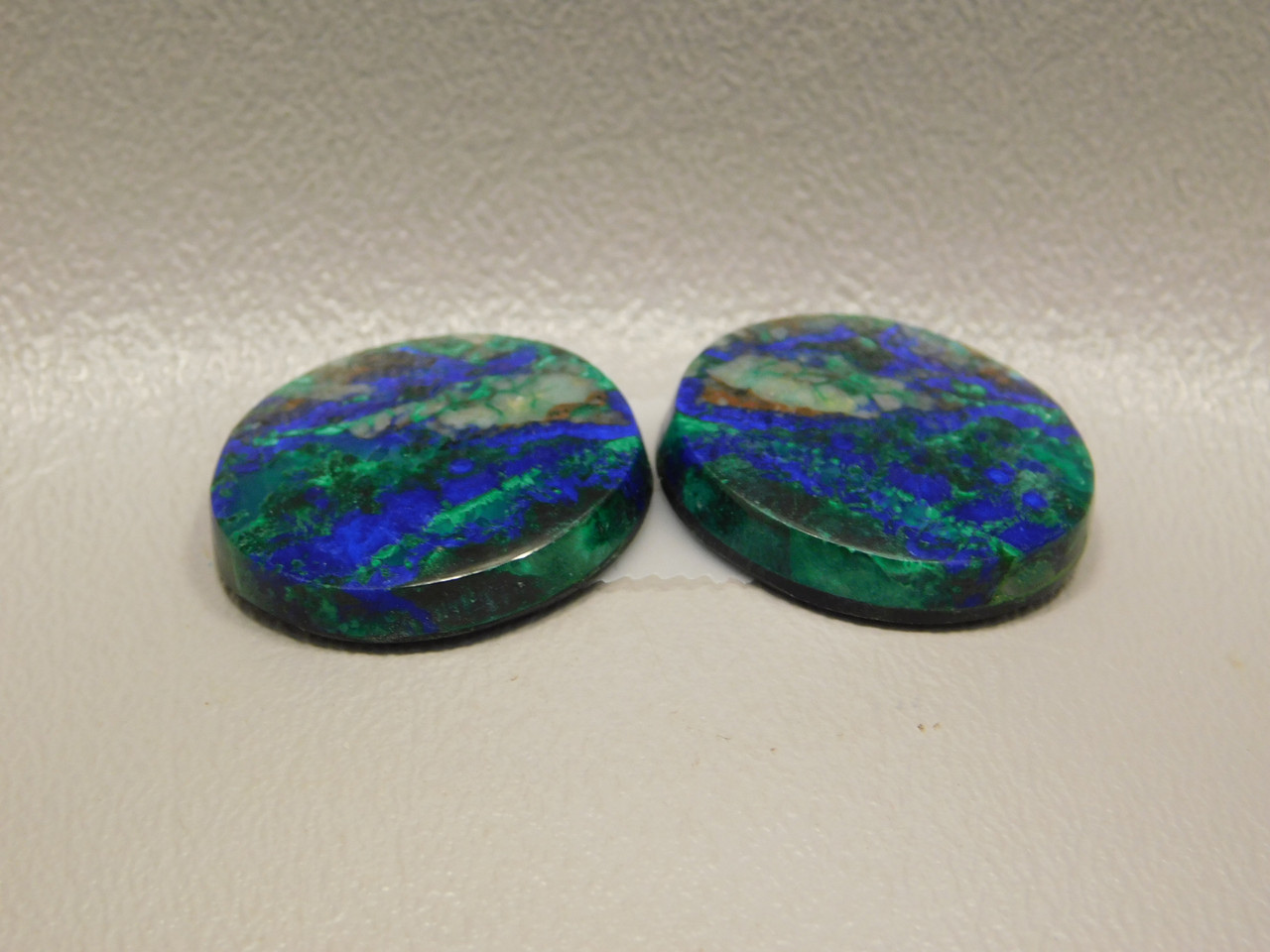 Azurite-Malachite Matched Pairs Rounds Stones Cabochons #13