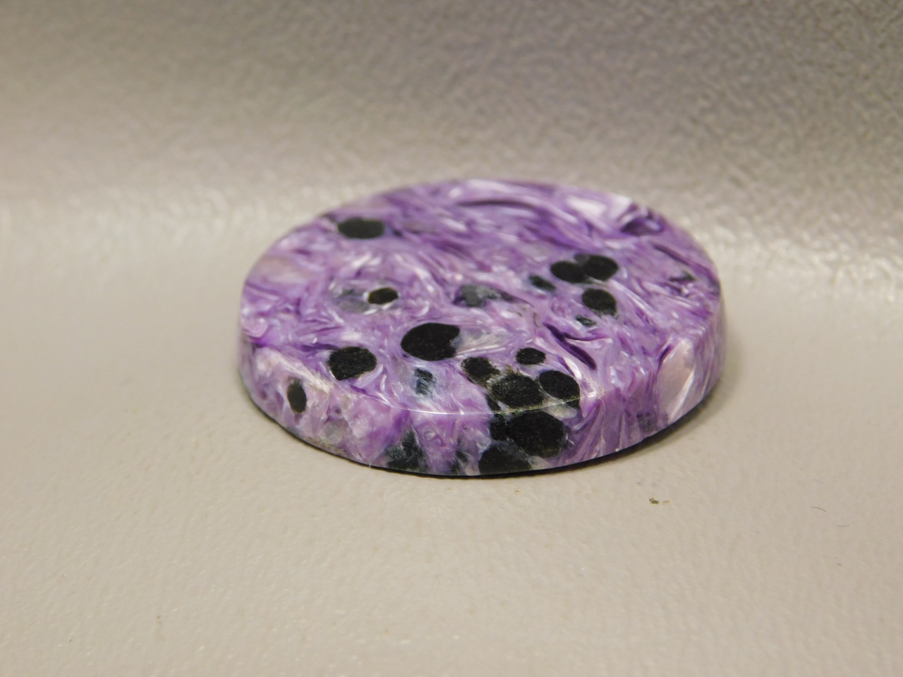 Purple Cabochon Charoite 31 mm Round Stone for Jewelry Making #18