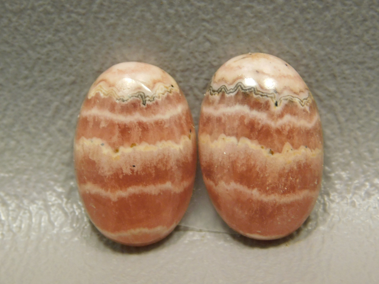 Cabochon Stones Rhodochrosite Small Matched Pairs  for Jewelry #3