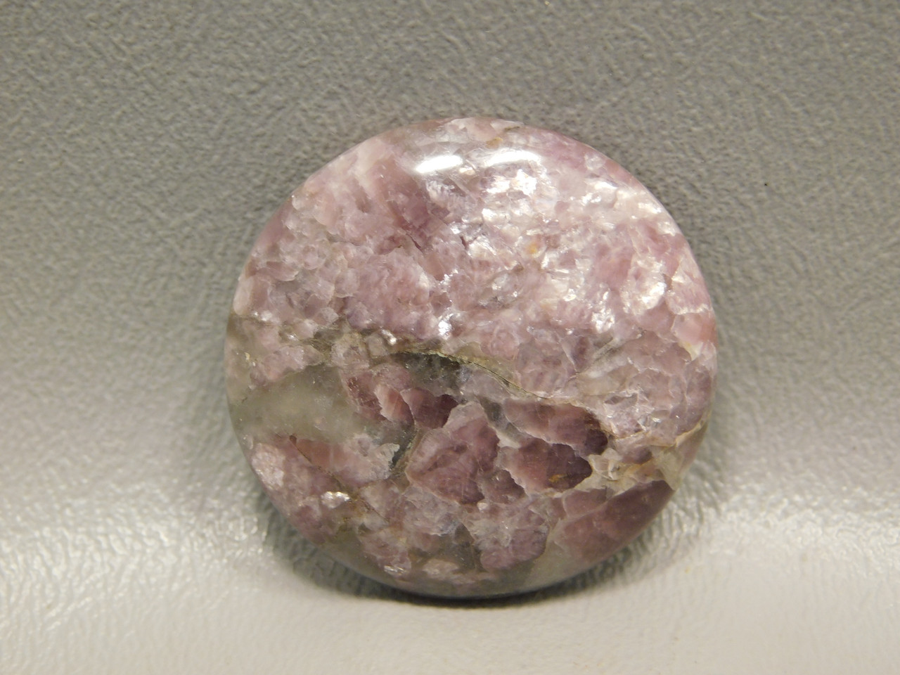 Purple Lepidolite Shimmer 33 mm Round Designer Cabochon #15