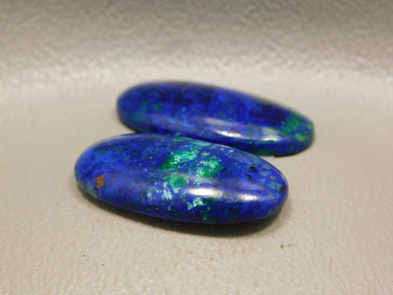 Azurite Malachite Matched Pairs Bluebird Stones Cabochons #12