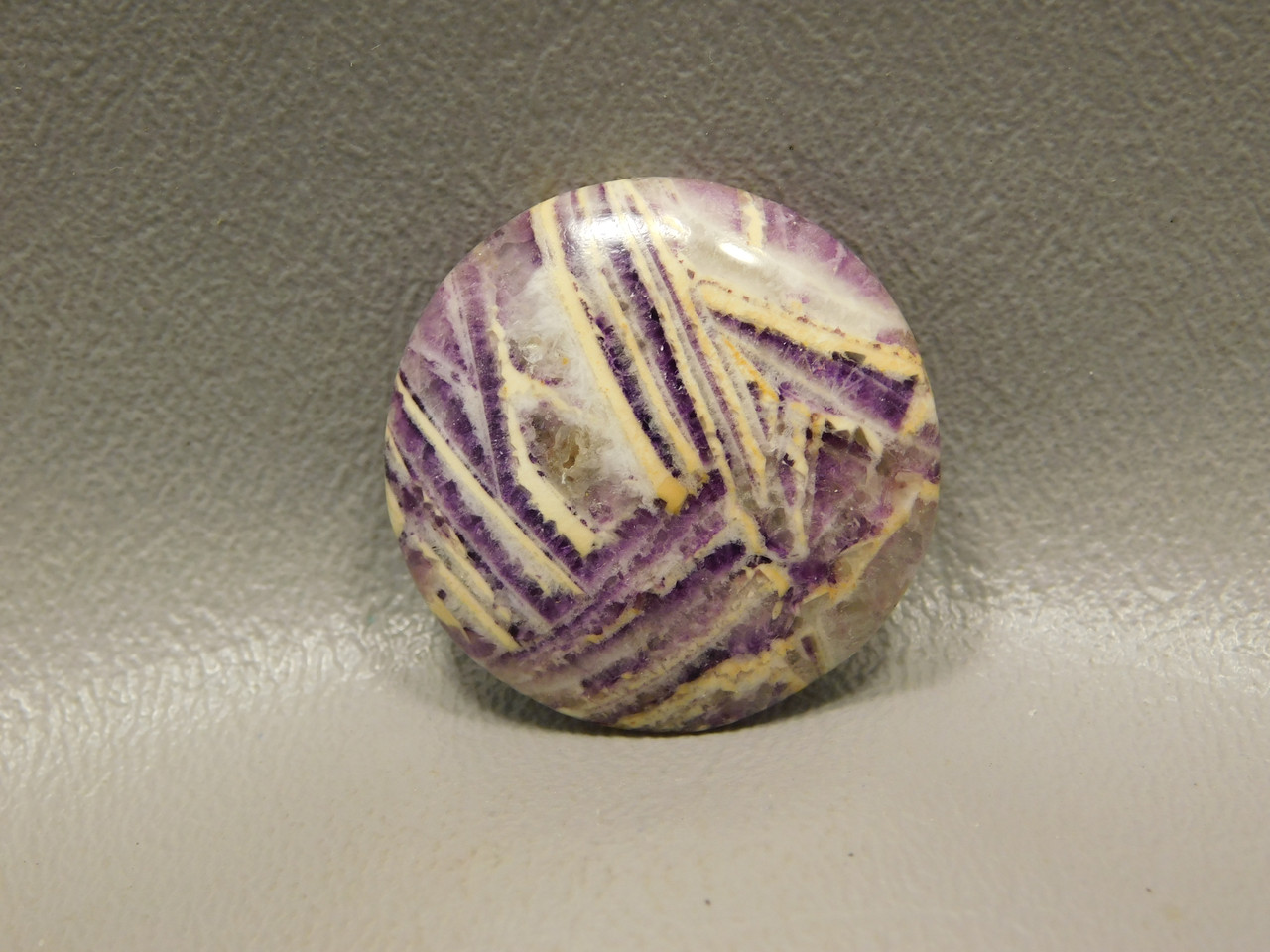 Purple Sagenite Opalized Fluorite 27 mm Round Cabochon Stone #11