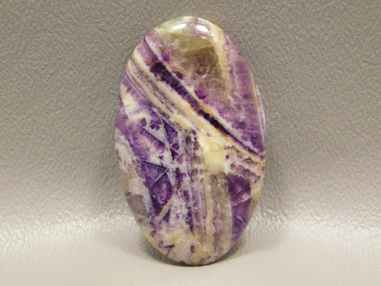 Purple Sagenite Opalized Fluorite Cabochon Oval Stone #14