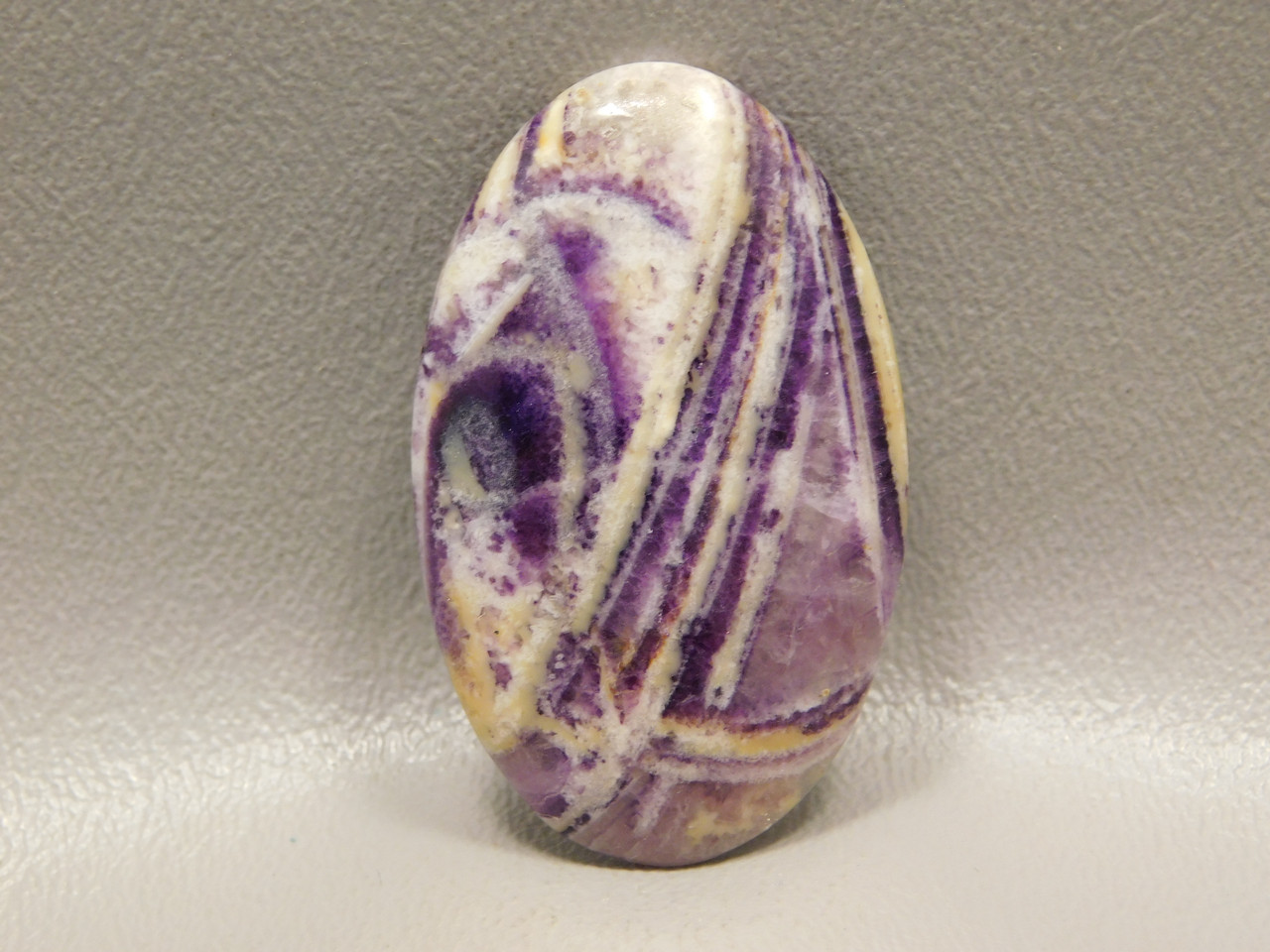 Purple Sagenite Cabochon Opalized Fluorite Semiprecious Stone #22