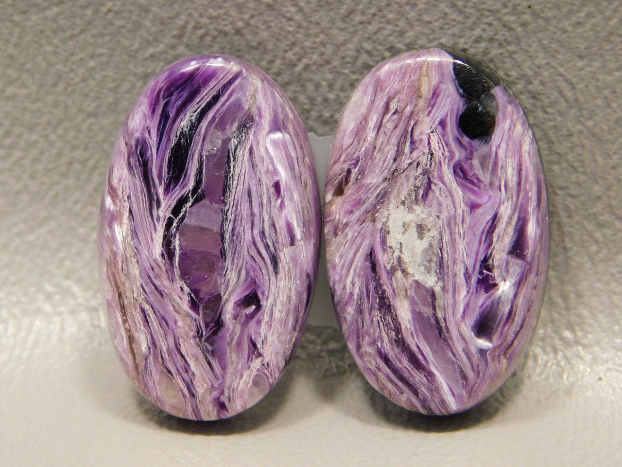 Charoite Purple Cabochon for Jewelry Gemstones Matched Pairs #8