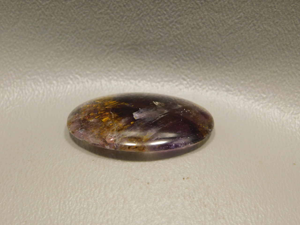 Cacoxenite Amethyst Super Seven Purple Gemstone Cabochon #32