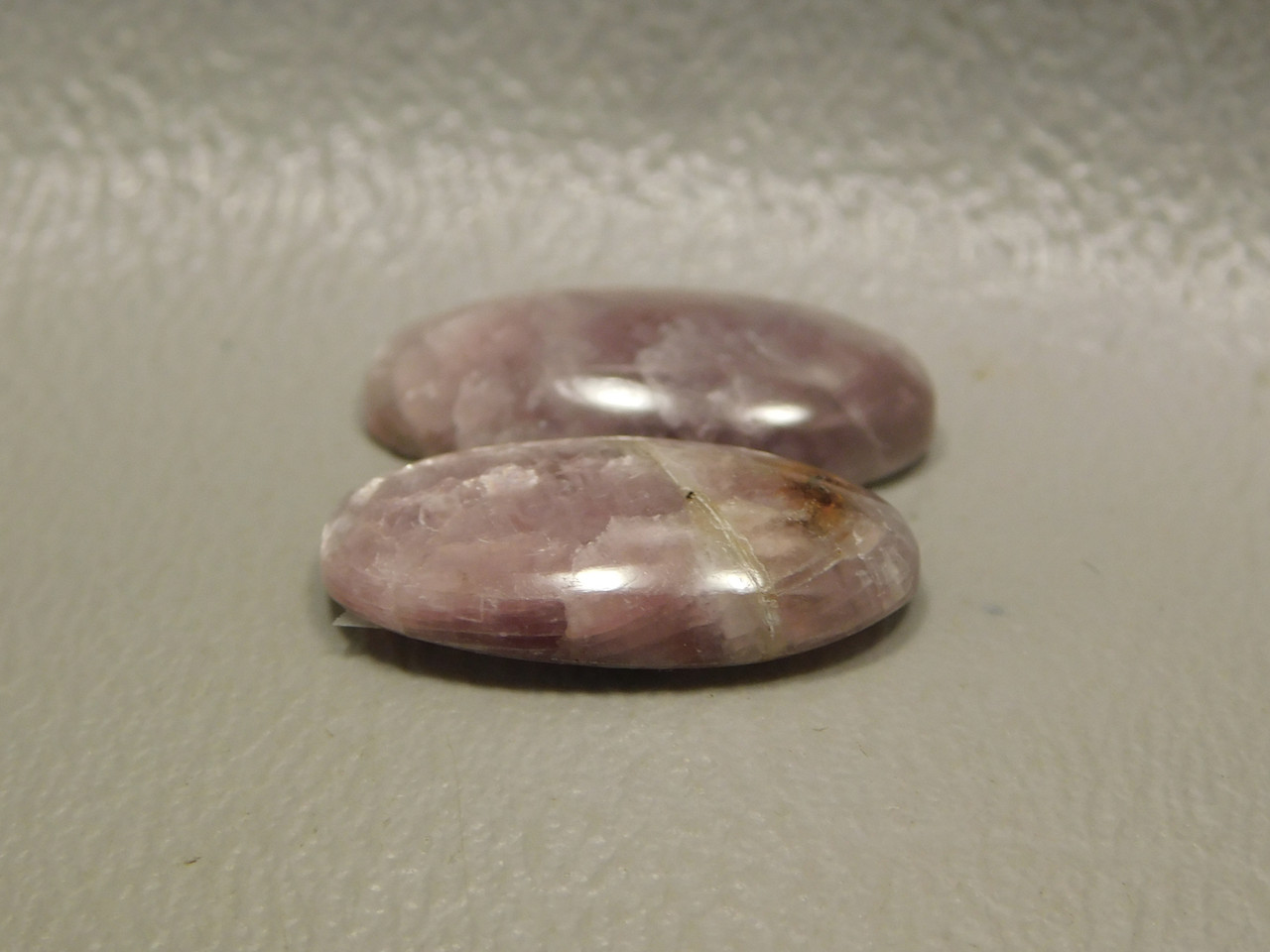 Shimmery Lavender Lepidolite Matched Pairs Stones Cabochons #4