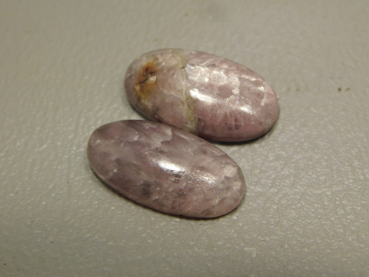 Shimmery Lavender Lepidolite Matched Pairs Stones Cabochons #4