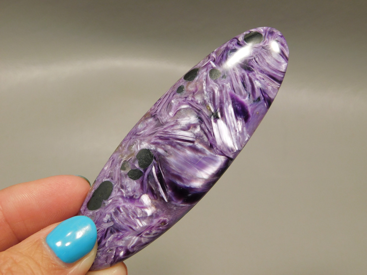 Large Charoite Stone Cabochon 3.2 inch Purple Collector #xl2