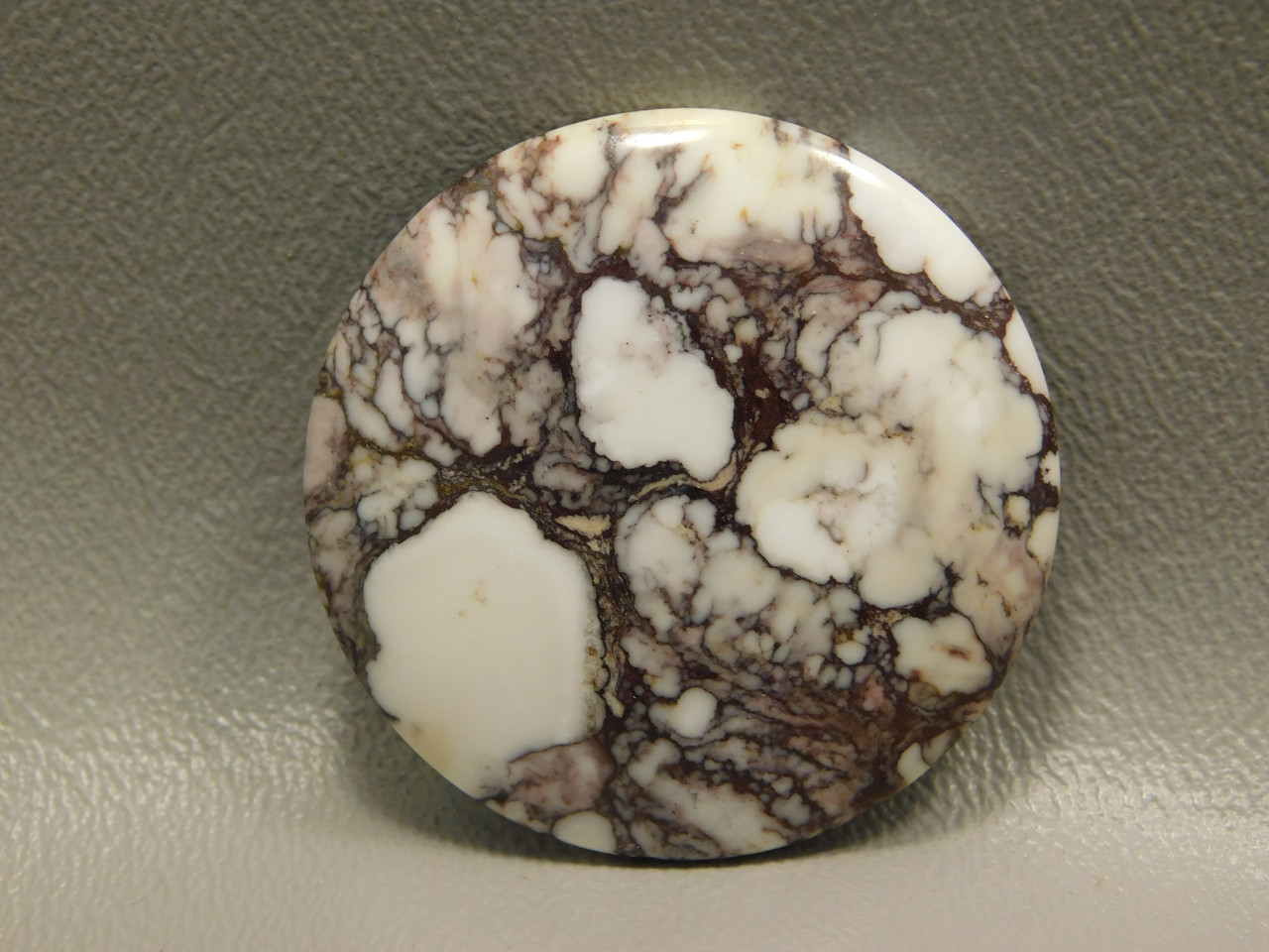 Designer Cabochon Wild Horse White Stone 37.5 mm Round #4