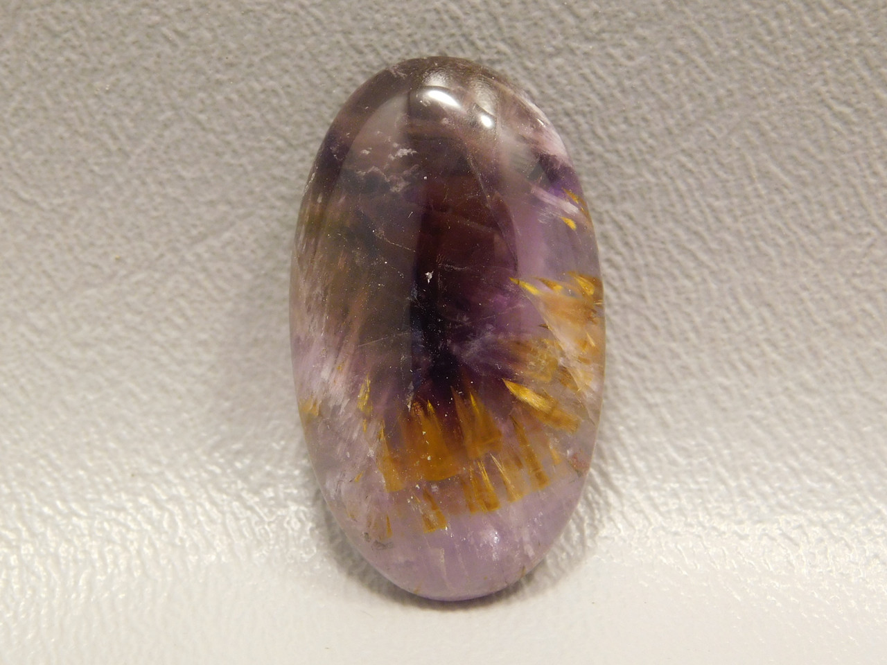 Cacoxenite Amethyst Super Seven Purple Gemstone Cabochon #3