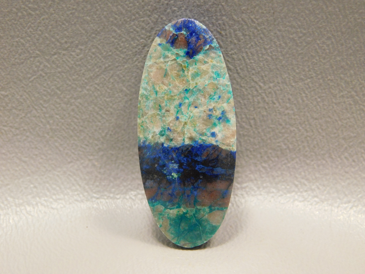 Blue Shattuckite Focal Point Drilled Stone Bead Pendant Arizona #4