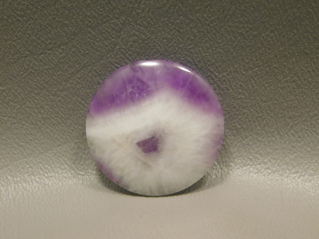 Chevron Amethyst Cabochon 30 mm Round Purple Gemstone #14