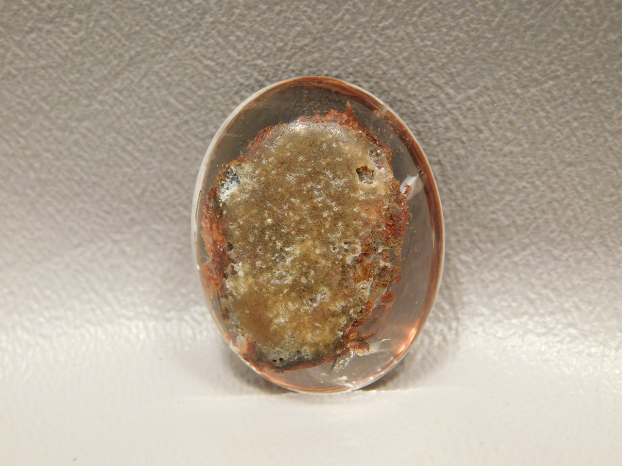 Lodolite or Scenic Quartz Cabochon Included Quartz Gemstone #6